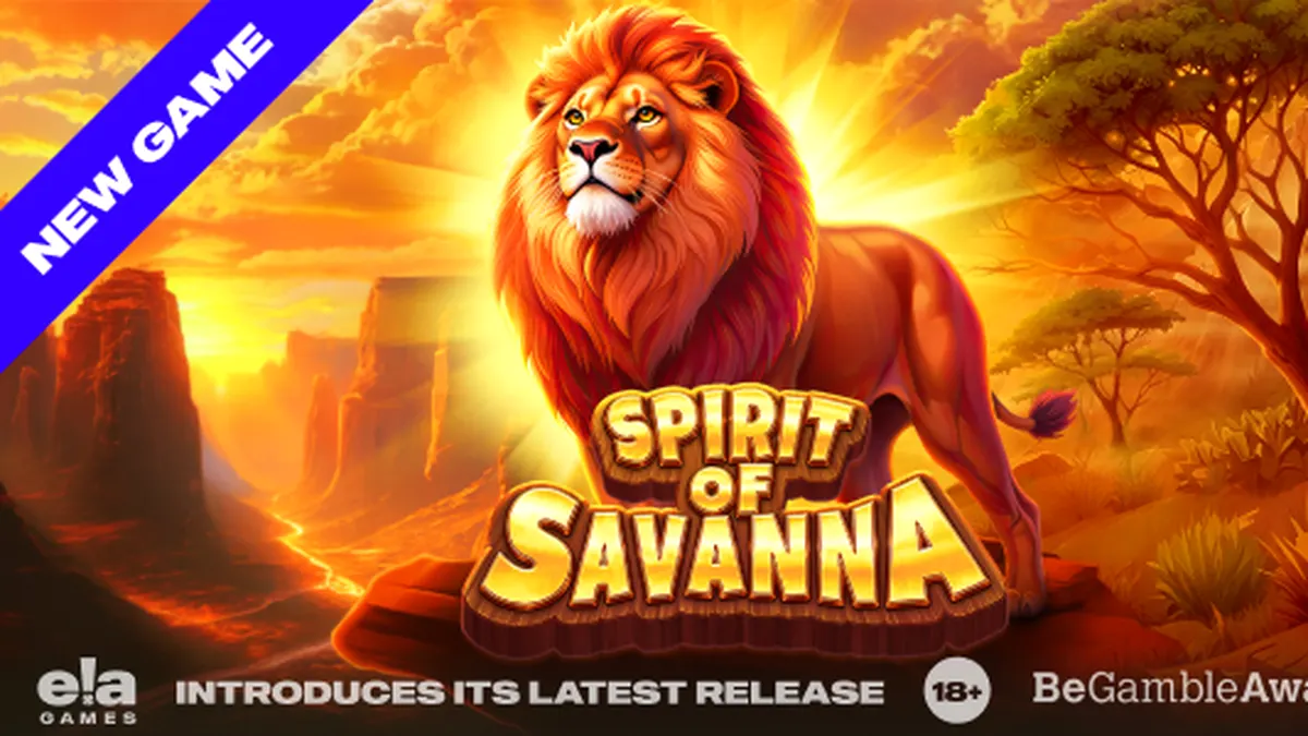 Tampilan visual slot Spirit of Savanna dengan tema alam liar